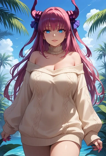 fate_(series),elizabeth_bathory_(fate),sweater  - AI generated anime art