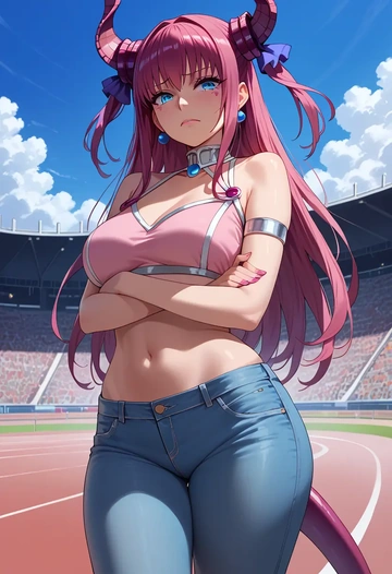 fate_(series),elizabeth_bathory_(fate),crop top  - AI generated anime art