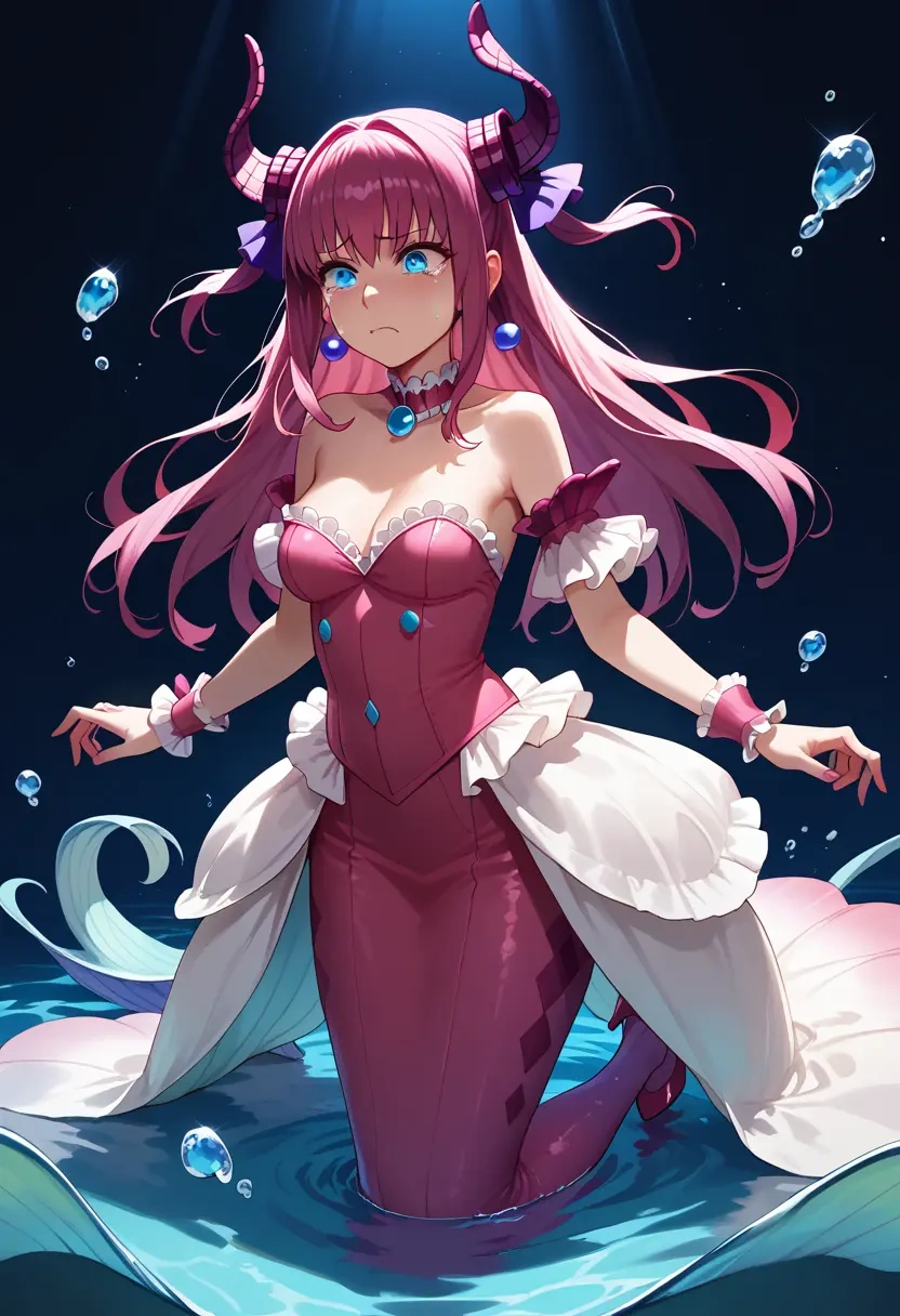 fate_(series),elizabeth_bathory_(fate),gown,strapless,mermaid silhouette  - 