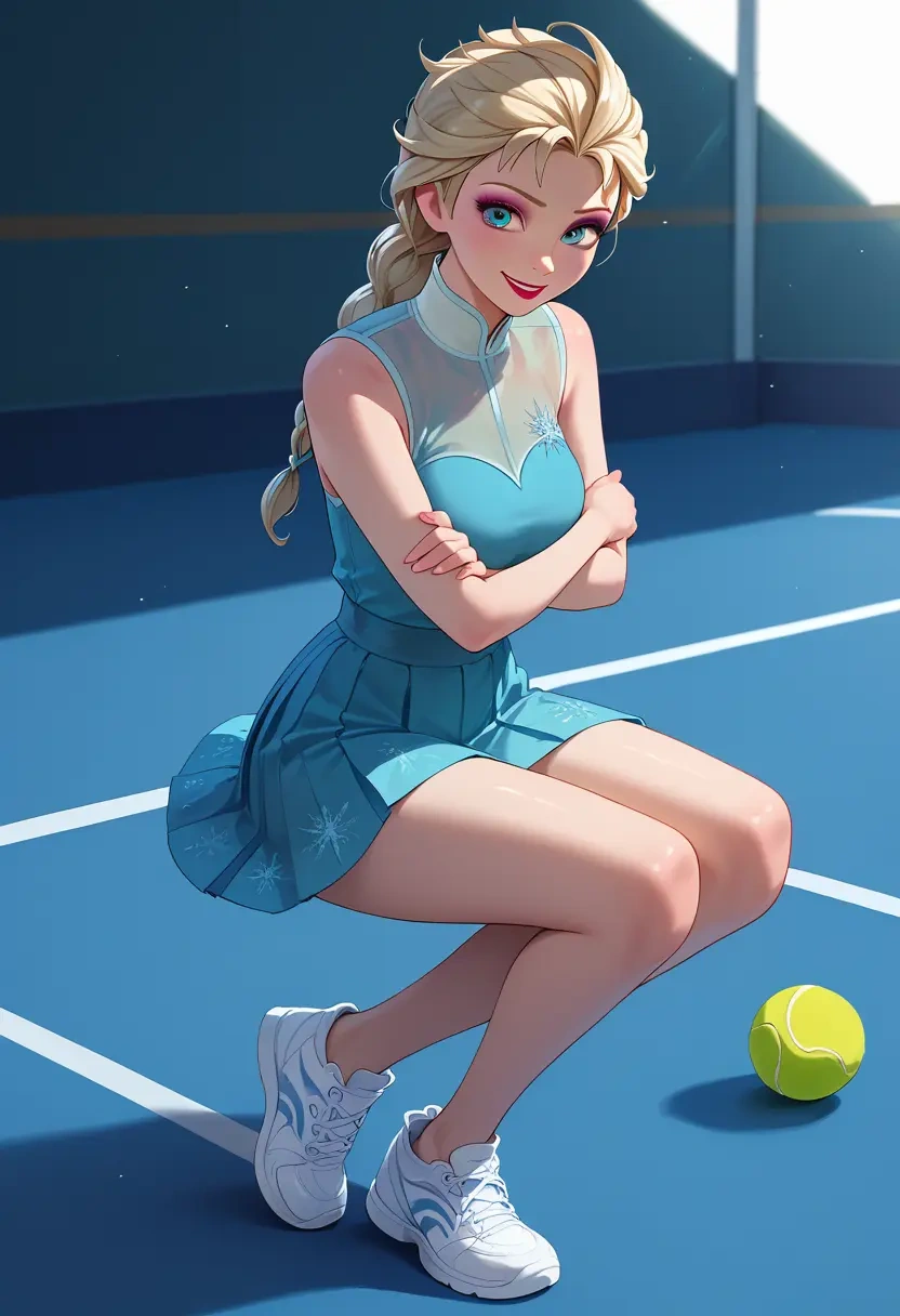 frozen_(disney),elsa_(frozen),tennis skirt  - 