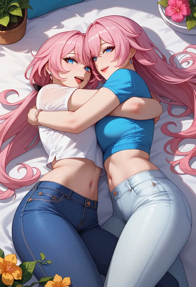 honkai_(series),elysia_(honkai_impact),crop top  - 