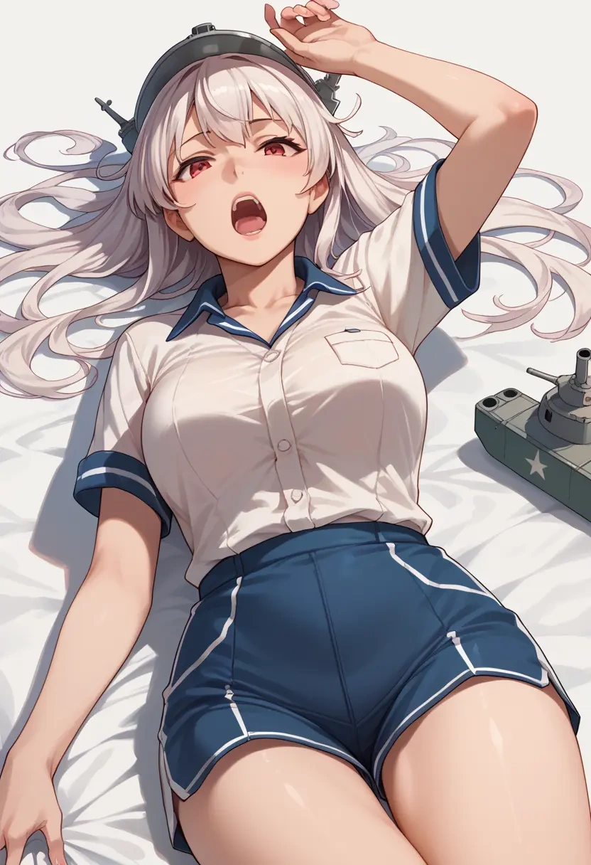 kantai_collection,enemy_aircraft_(kancolle),tennis polo,skort  - 