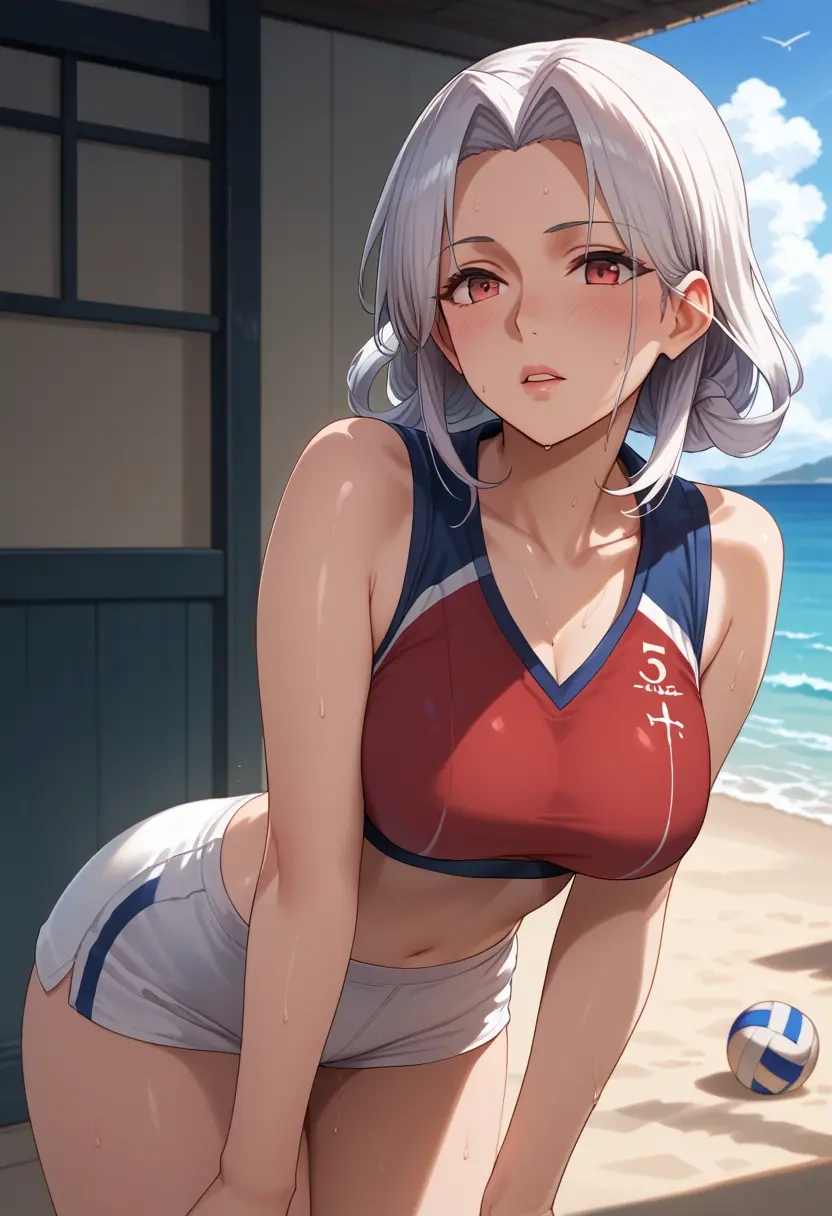 kantai_collection,enemy_aircraft_(kancolle),volleyball uniform  - 