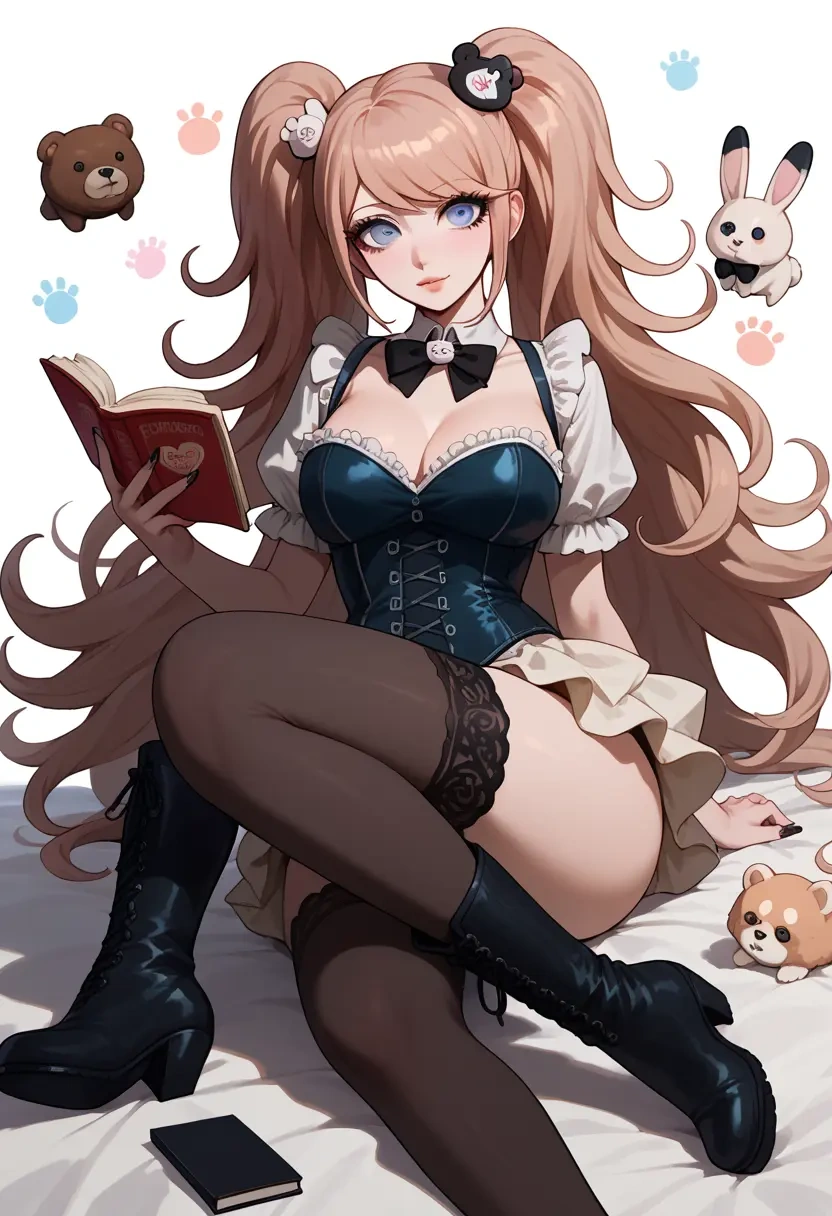 danganronpa_(series),enoshima_junko,bunny girl  - 