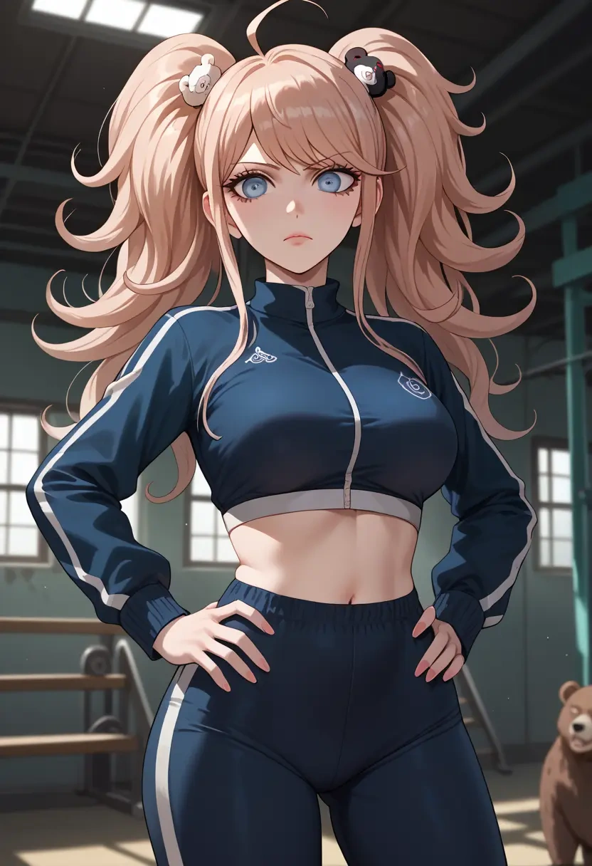 danganronpa_(series),enoshima_junko,athletic,track suit  - 