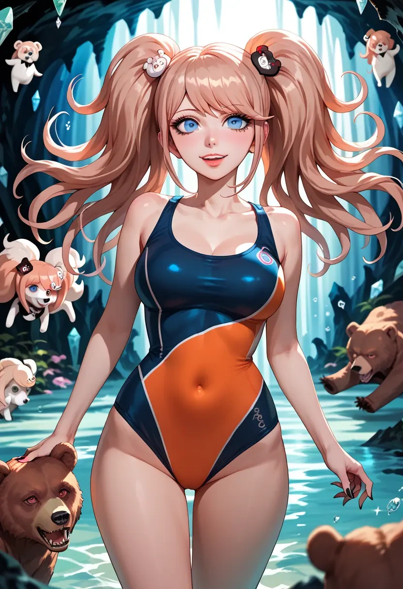 danganronpa_(series),enoshima_junko,swimsuit,sexy  - 