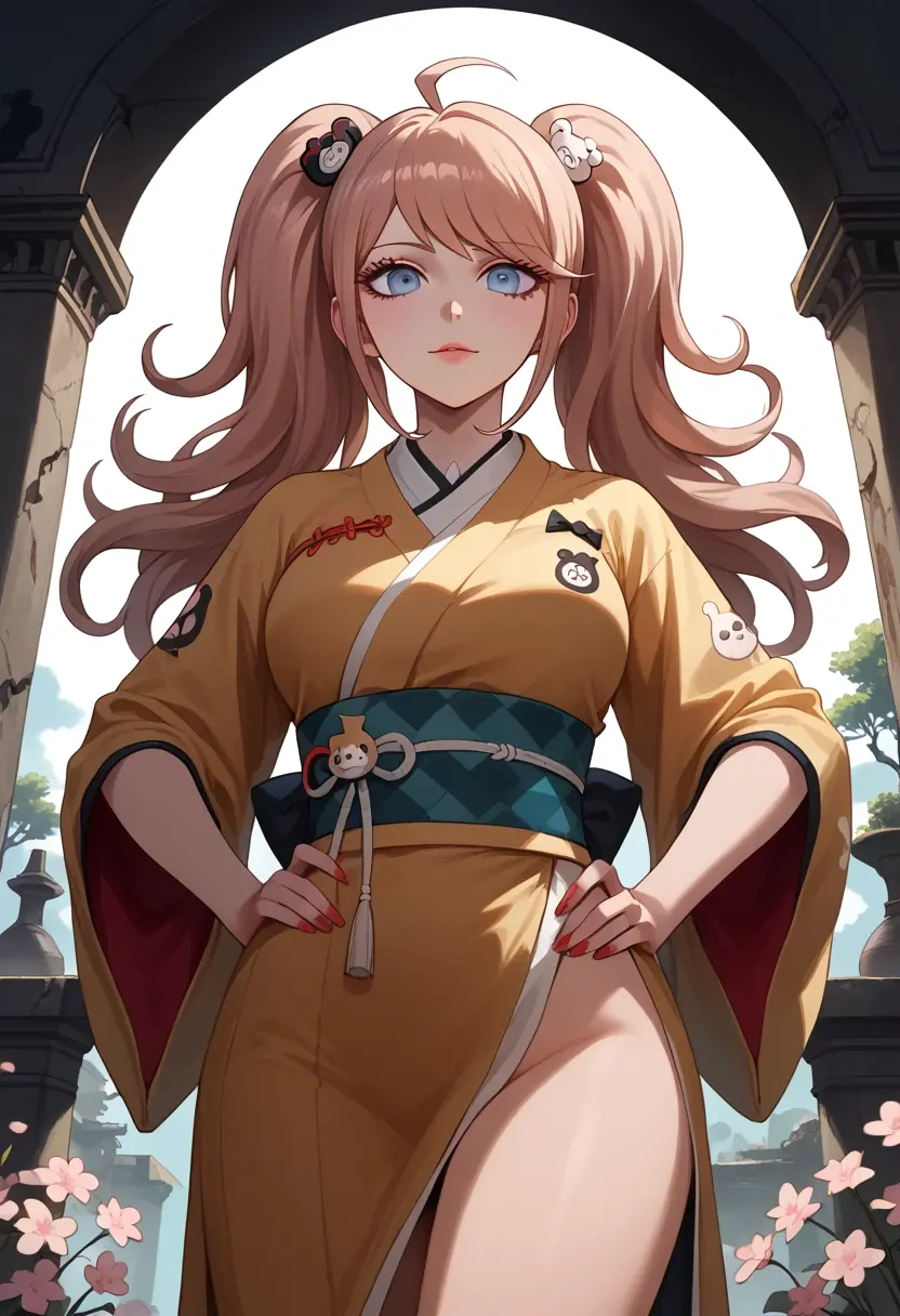 danganronpa_(series),enoshima_junko,kimono  - 