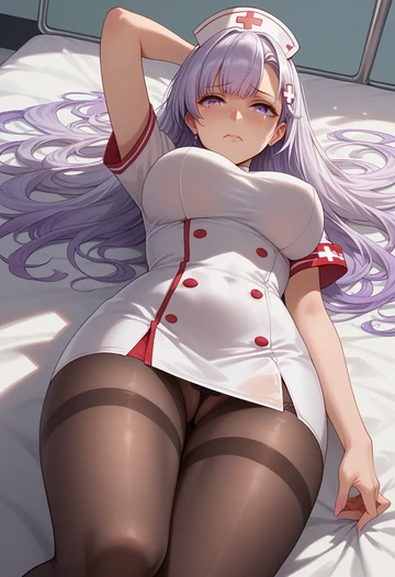 azur_lane,enterprise_(azur_lane),nurse pantyhose,mini skirt, sexy  - AI generated anime art