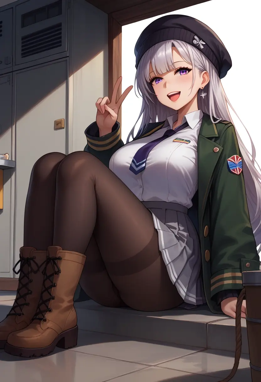 azur_lane,enterprise_(azur_lane),winter,student uniform,duffle coat  - 