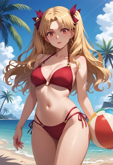 fate_(series),ereshkigal_(fate),bikini  - AI generated anime art