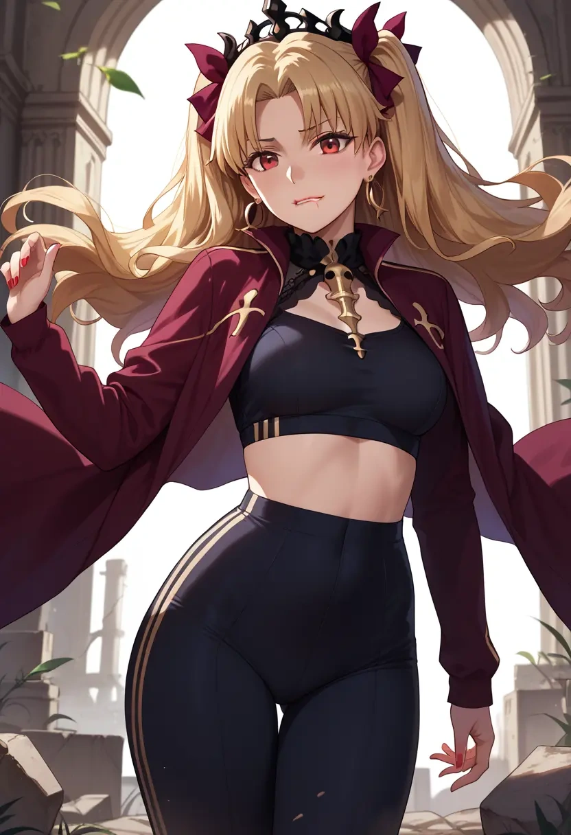 fate_(series),ereshkigal_(fate),athletic,track suit  - 