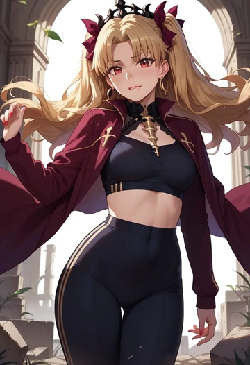 fate_(series),ereshkigal_(fate),athletic,track suit  - AI generated anime art