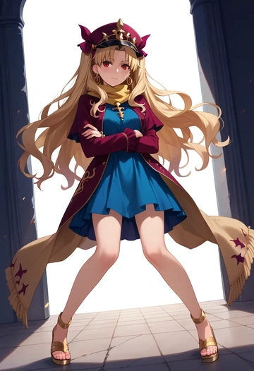 fate_(series),ereshkigal_(fate),spring,elegant woman,bodycon dress  - AI generated anime art