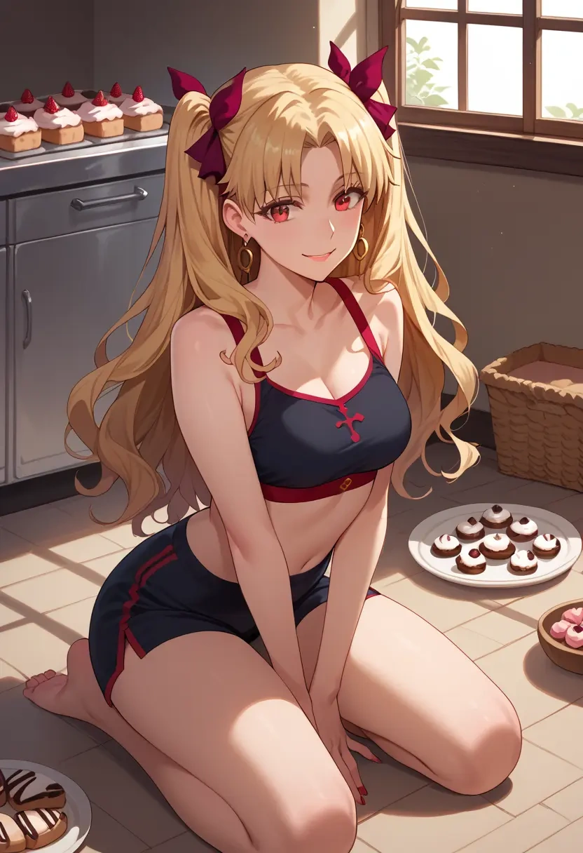 fate_(series),ereshkigal_(fate),sports bra,high-waisted leggings  - 