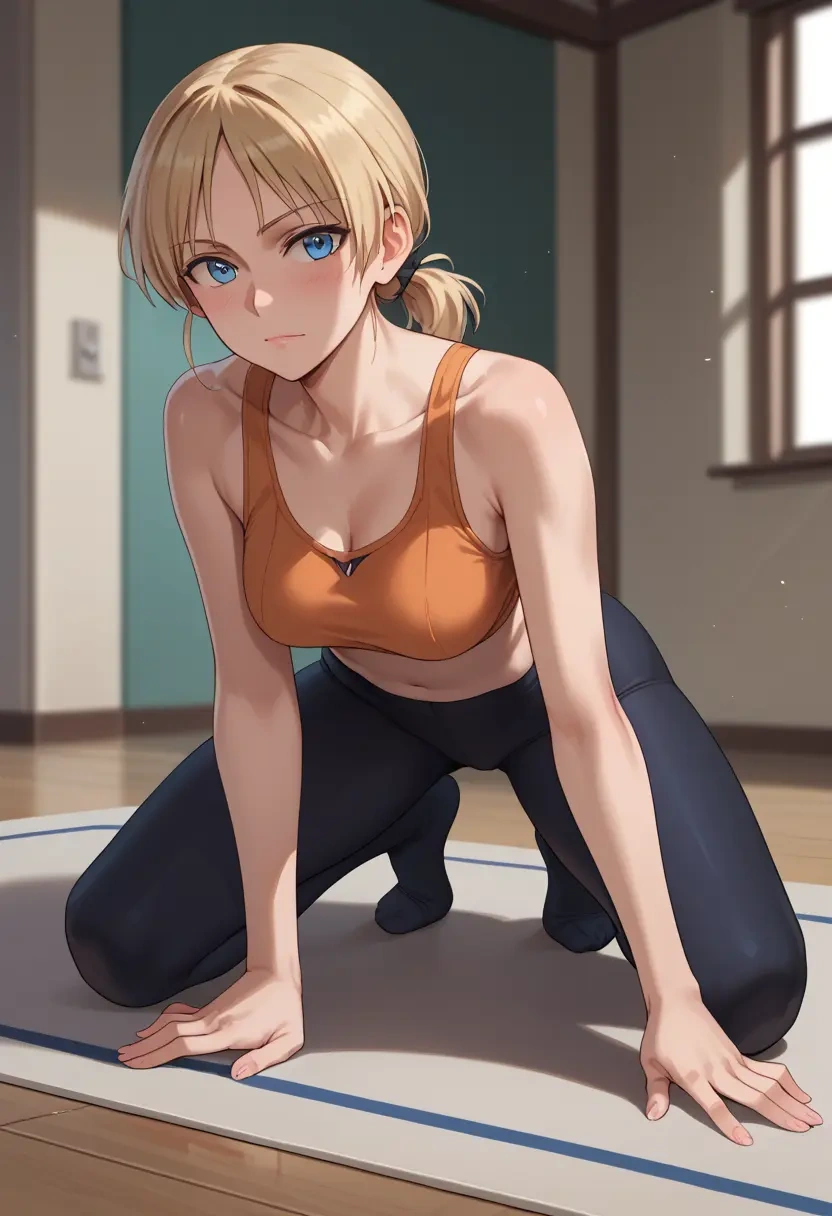 world_witches_series,erica_hartmann,leggings,yoga  - 