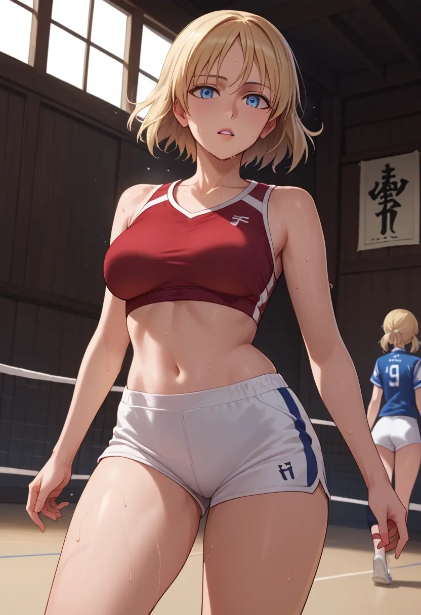 world_witches_series,erica_hartmann,volleyball uniform  - 