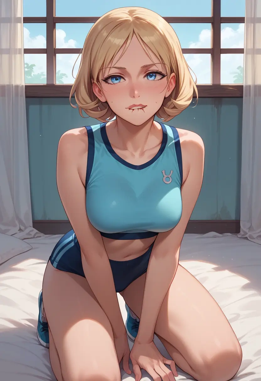 world_witches_series,erica_hartmann,tankini top,board shorts  - 