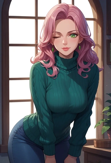 tales_of_(series),estellise_sidos_heurassein,sweater  - AI generated anime art