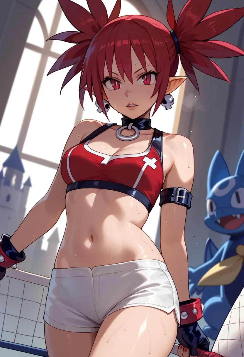 disgaea,etna_(disgaea),volleyball uniform  - 