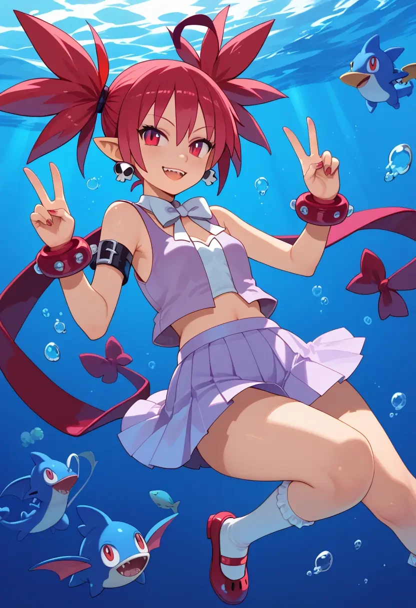 disgaea,etna_(disgaea),spring,student uniform,vest  - 