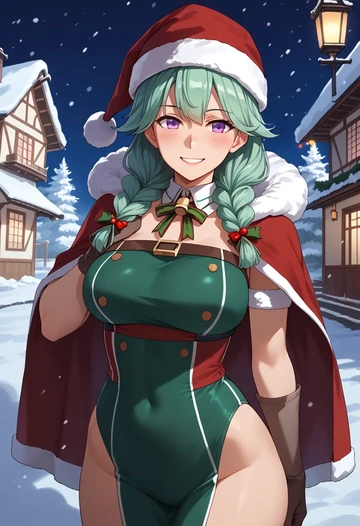 kantai_collection,etorofu_(kancolle),Christmas,dress  - AI generated anime art