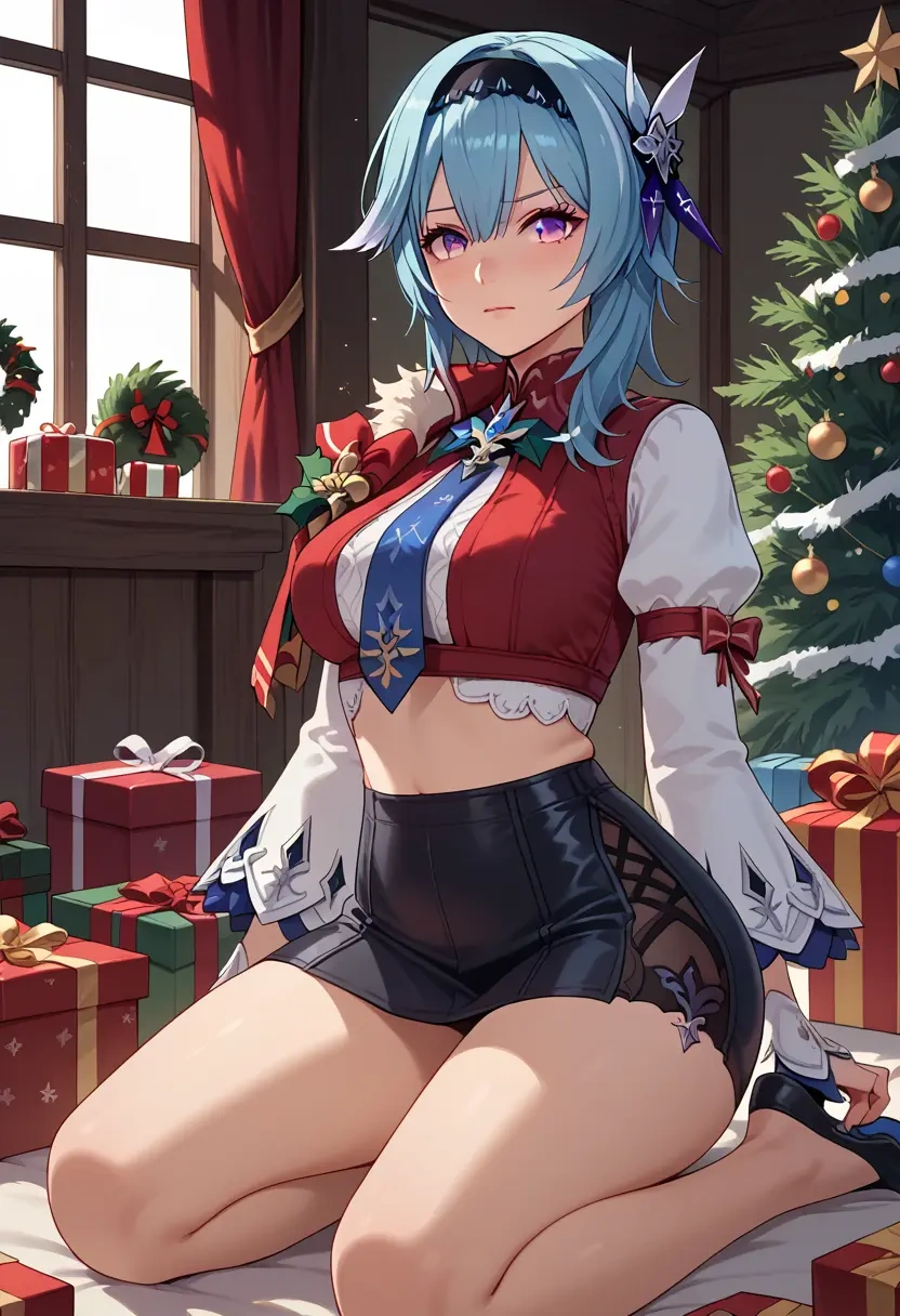 genshin impact,eula,Christmas,skirt  - 