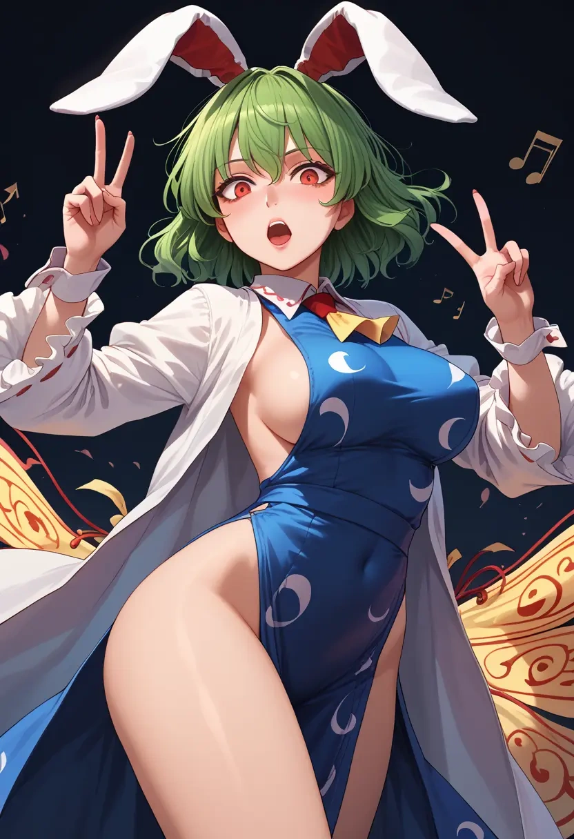 touhou,ex-keine,bunny girl  - 