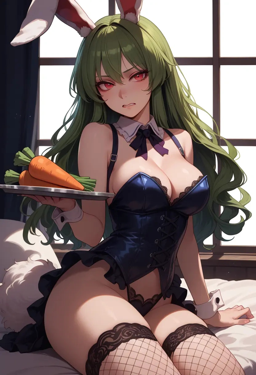 touhou,ex-keine,bunny girl, sexy,stockings  - 