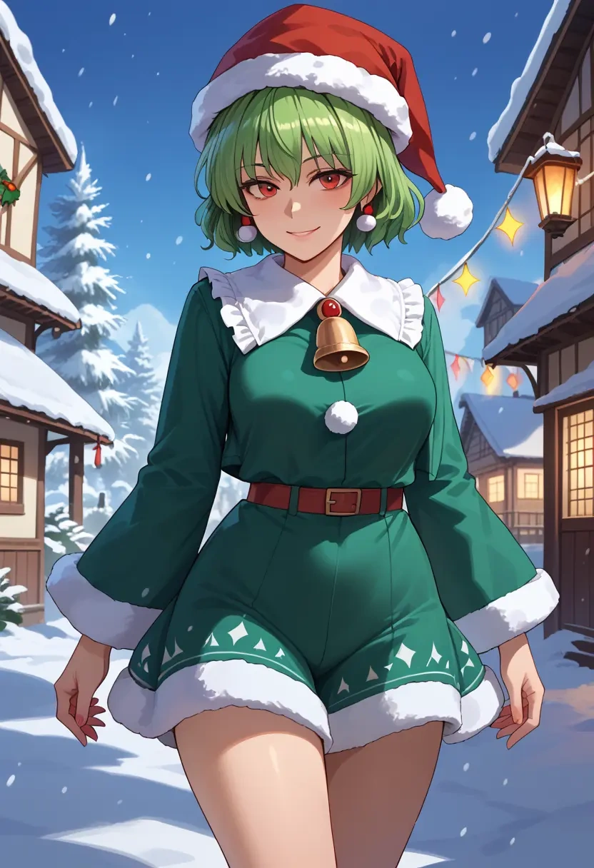 touhou,ex-keine,Christmas,dress  - 