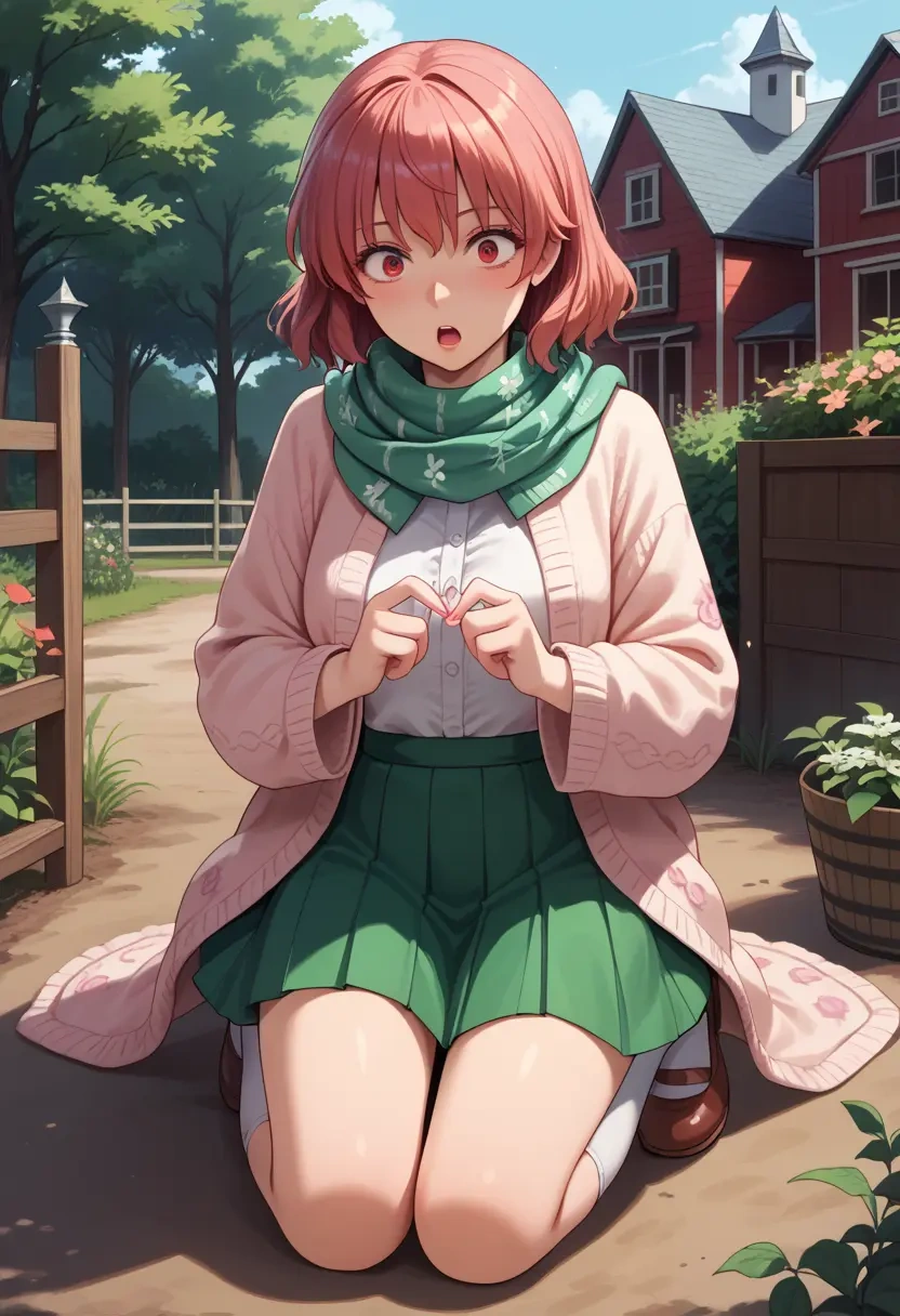 touhou,ex-keine,spring,student uniform,light cardigan  - 