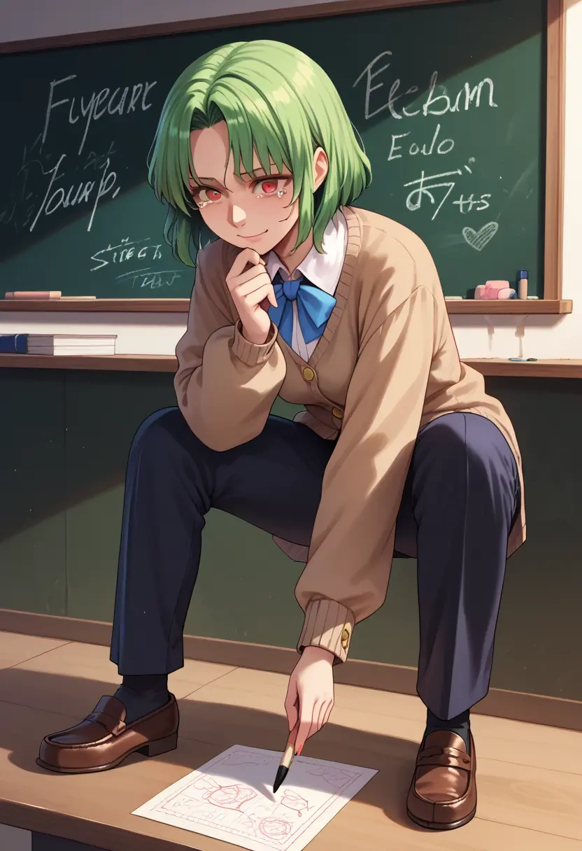 touhou,ex-keine,teacher, sweater  - 