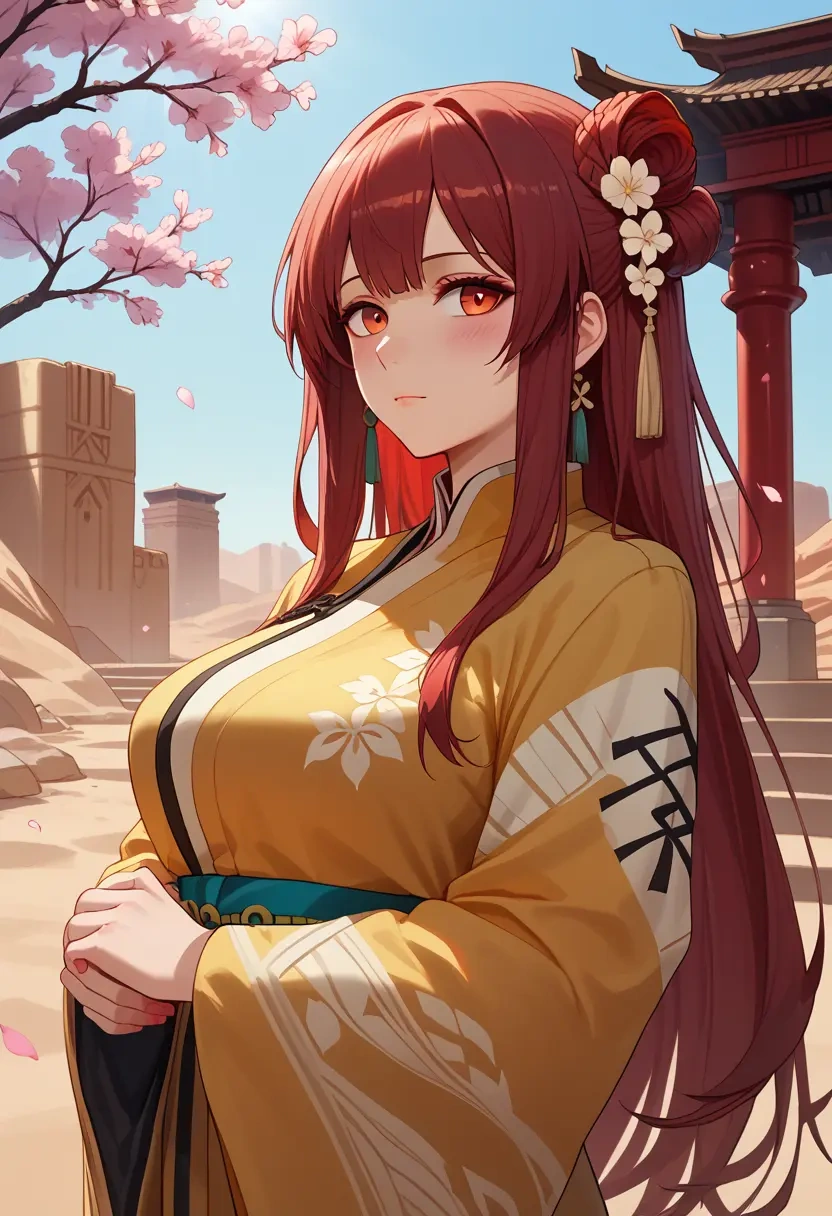 arknights,eyjafjalla_(arknights),kimono  - 