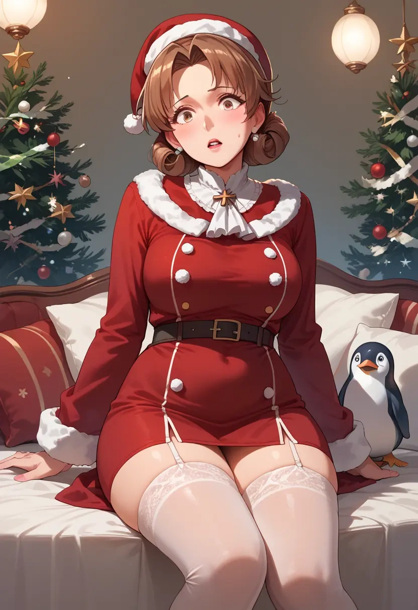 kantai_collection,failure_penguin,Christmas,sexy, stockings,  - 