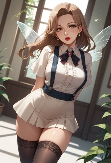 kantai_collection,fairy_(kancolle),secretary,stockings  - AI generated anime art