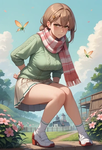 kantai_collection,fairy_(kancolle),spring,student uniform,knit sweater  - AI generated anime art