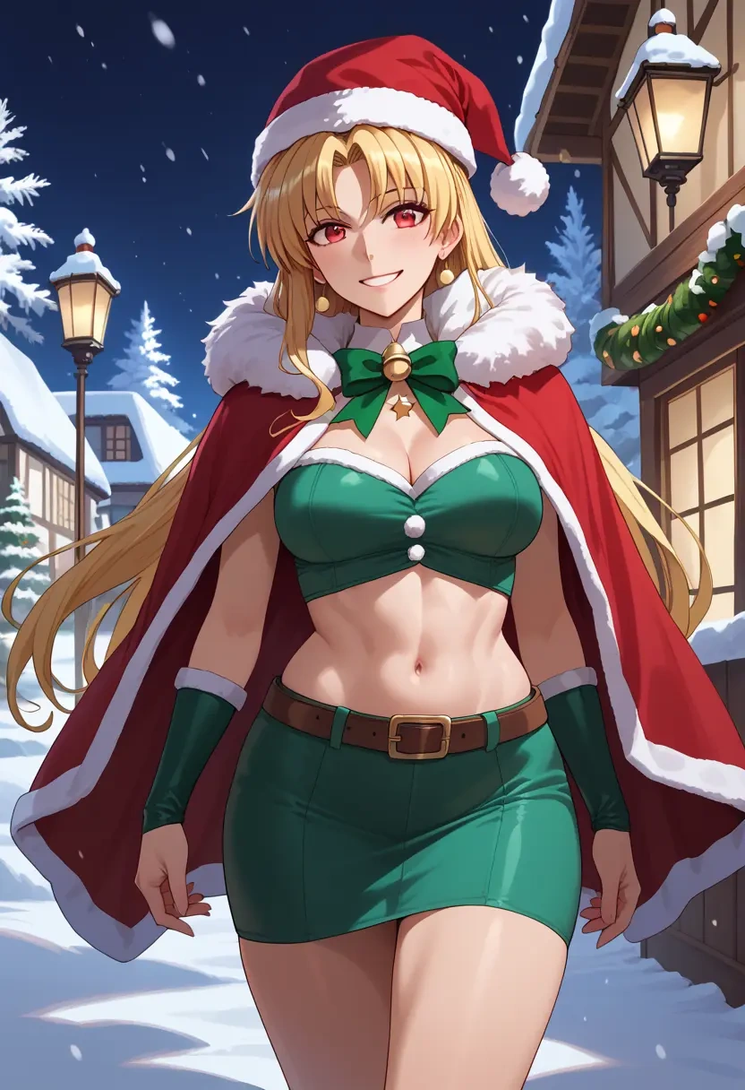 lyrical_nanoha,fate_testarossa,Christmas,dress  - 