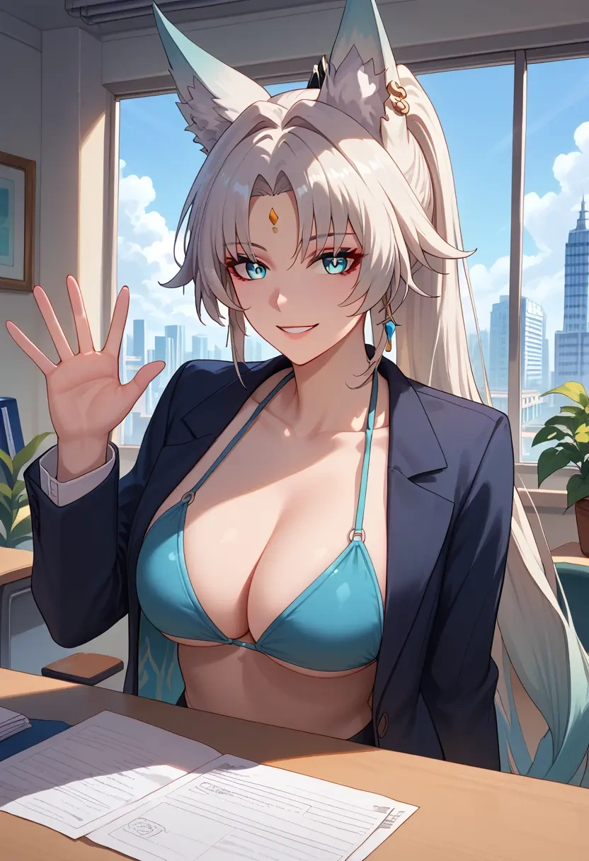 star rail,feixiao,OL, bikini, sexy  - 