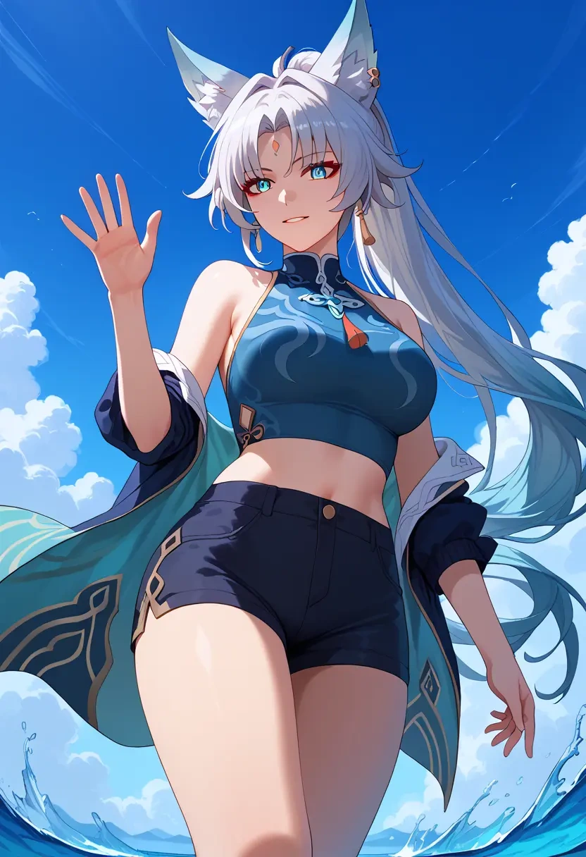 star rail,feixiao,athletic,shorts,sexy  - 