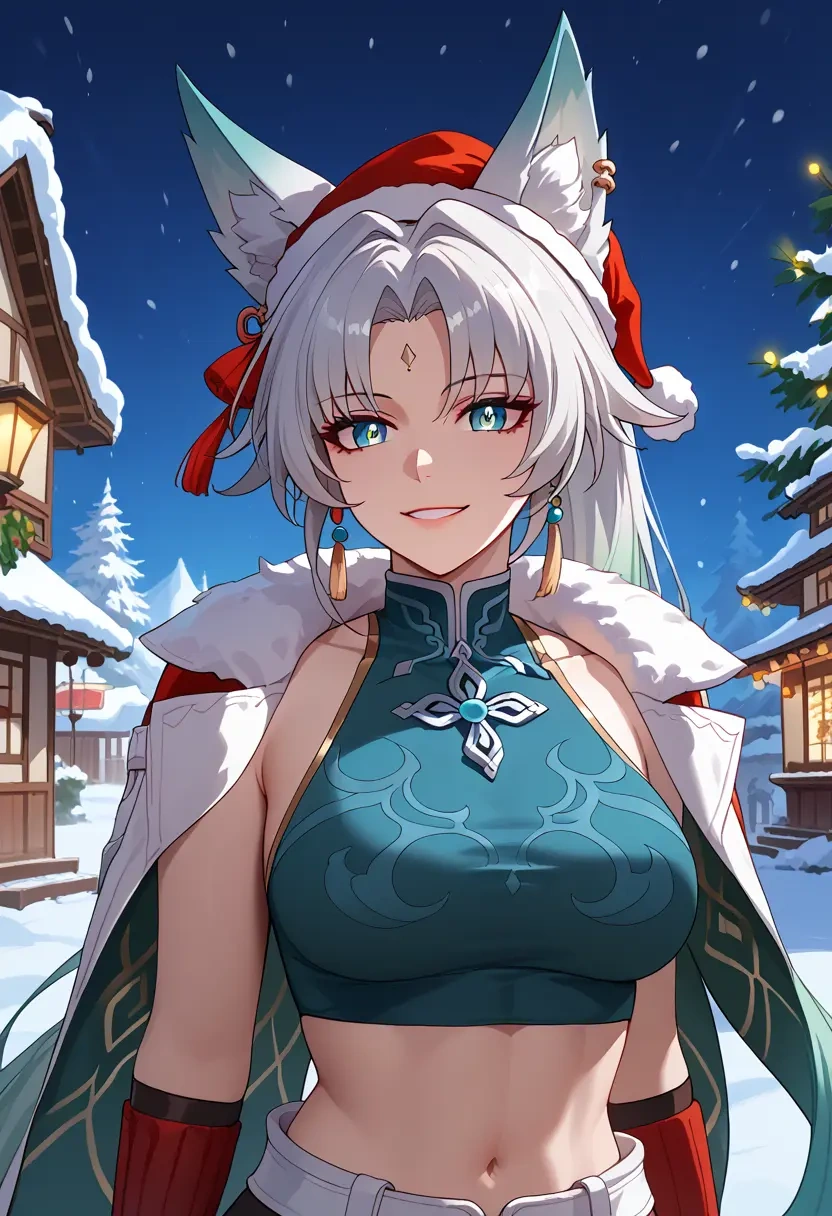 star rail,feixiao,Christmas,dress  - 