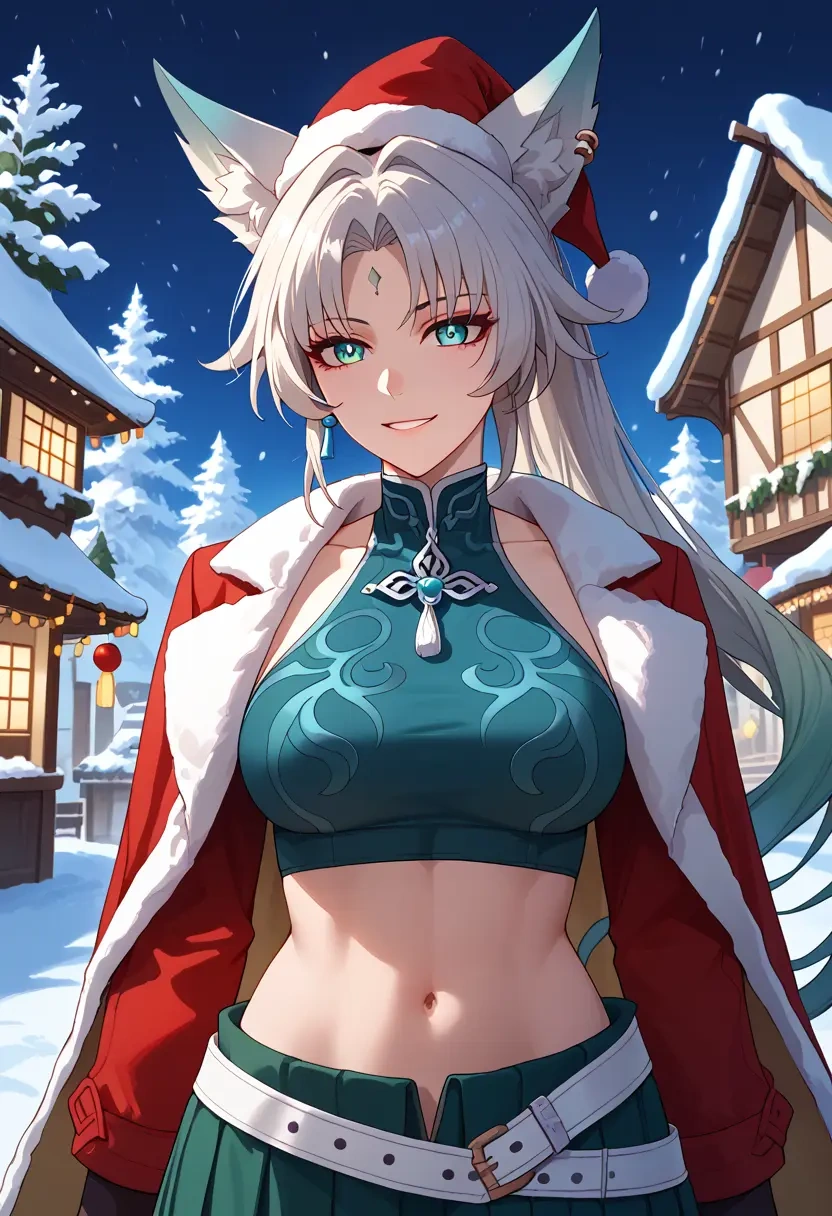 star rail,feixiao,Christmas,dress  - 