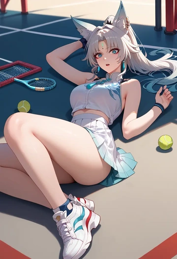 star rail,feixiao,tennis skirt  - AI generated anime art