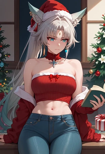 star rail,feixiao,Christmas  - AI generated anime art