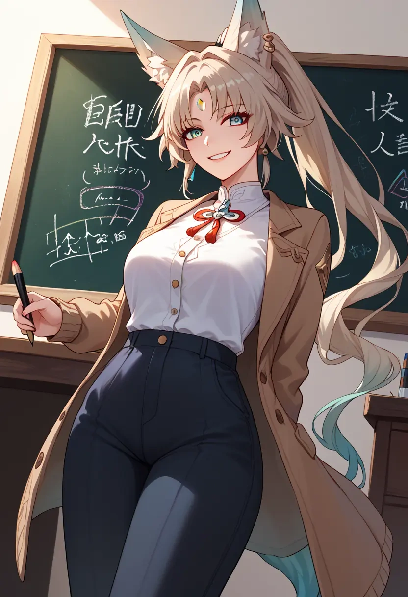 star rail,feixiao,teacher, sweater  - 