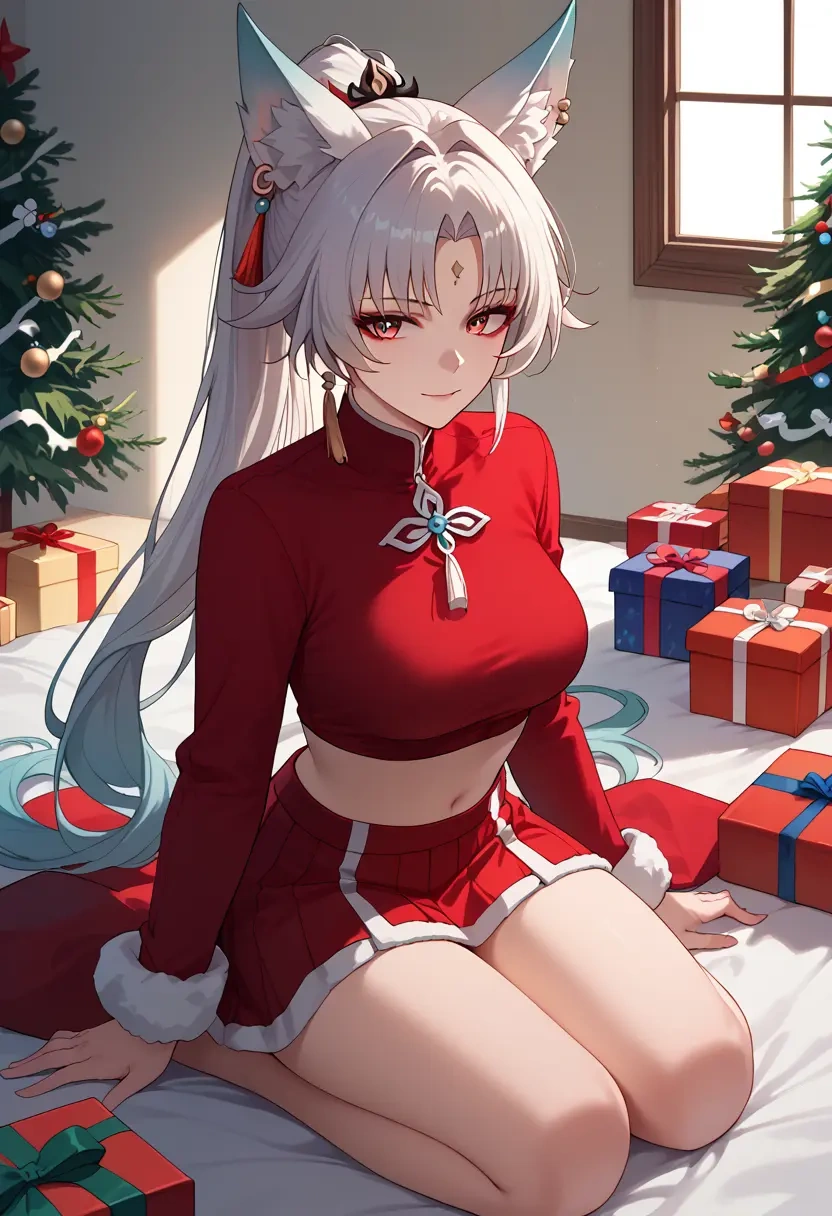 star rail,feixiao,Christmas,skirt  - 