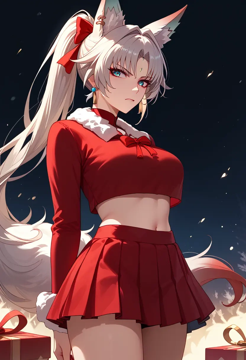 star rail,feixiao,Christmas,skirt  - 