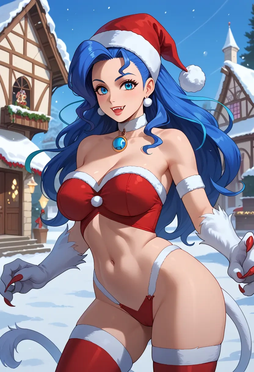 vampire_(game),felicia_(vampire),Christmas,dress  - 