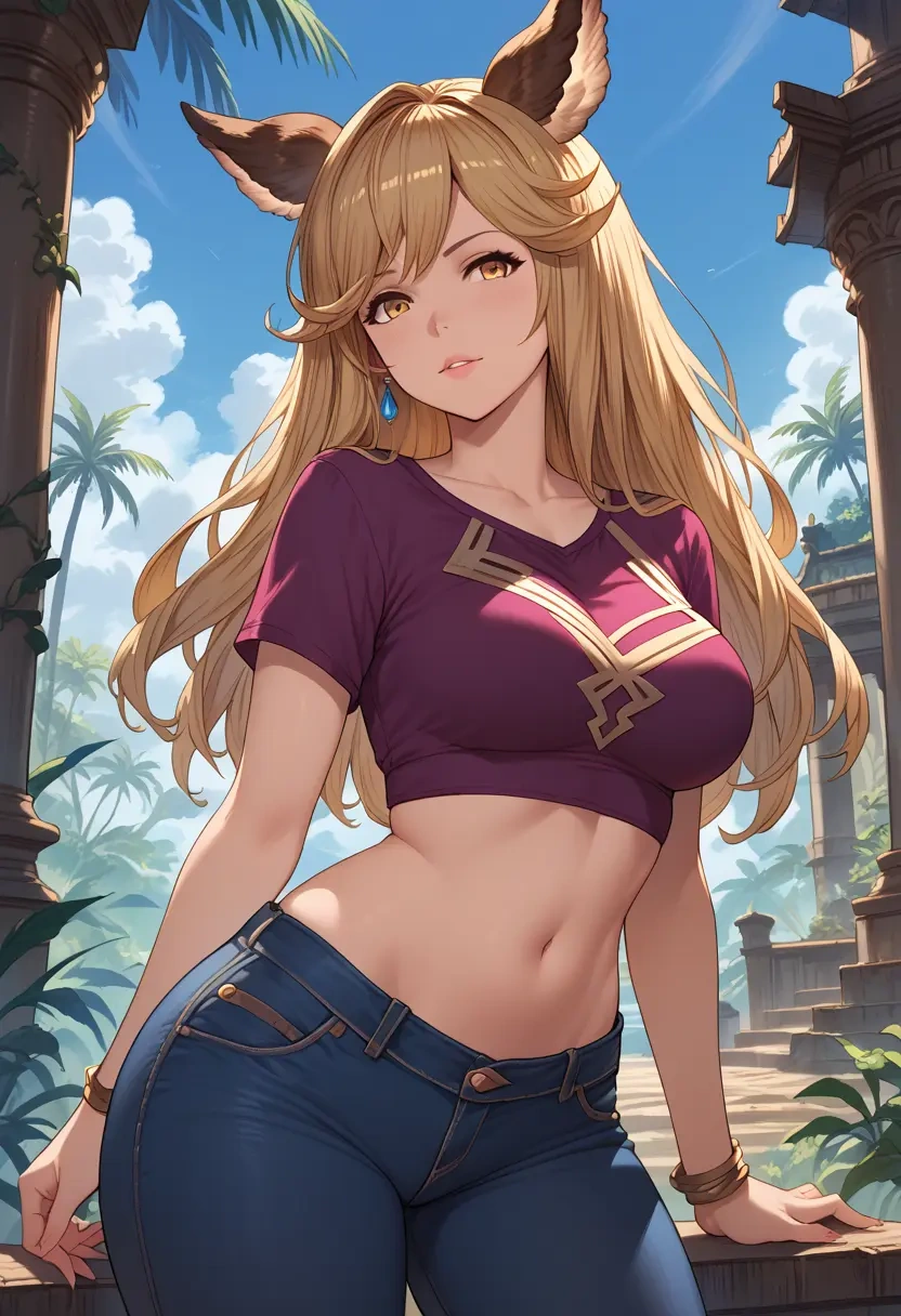 granblue_fantasy,ferry_(granblue_fantasy),crop top  - 