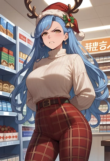 granblue_fantasy,ferry_(granblue_fantasy),Christmas  - AI generated anime art