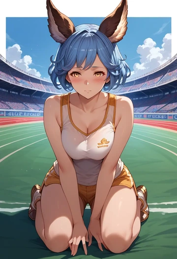 granblue_fantasy,ferry_(granblue_fantasy),tank top,drawstring pants  - AI generated anime art