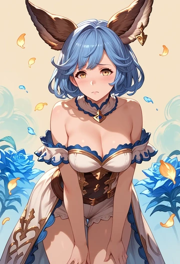 granblue_fantasy,ferry_(granblue_fantasy),abstract art blouse,dolphin shorts  - AI generated anime art